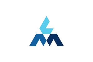 letter K and M triangle logo, a Branding & Logo Template by Rasagama Studio