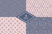 Seamless heart flowers, a Pattern Graphic by elyomys (Thumbnail 1 of 3)