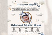 Sailor Bear Aqiqah Baby Shower Canva, an Invitation Template by Blooming Daisy (Thumbnail 4 of 4)
