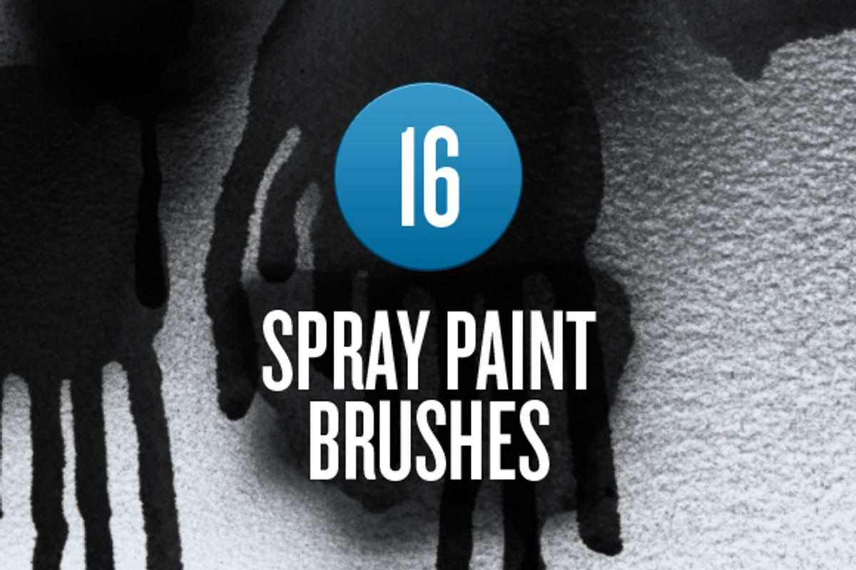 Spray Paint Photoshop Brushes, a Brush Add-On by jeffportaro (Photo 1 of 2)