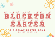 Blockton Easter, a Slab Serif Font by Dm Studio (Thumbnail 1 of 10)