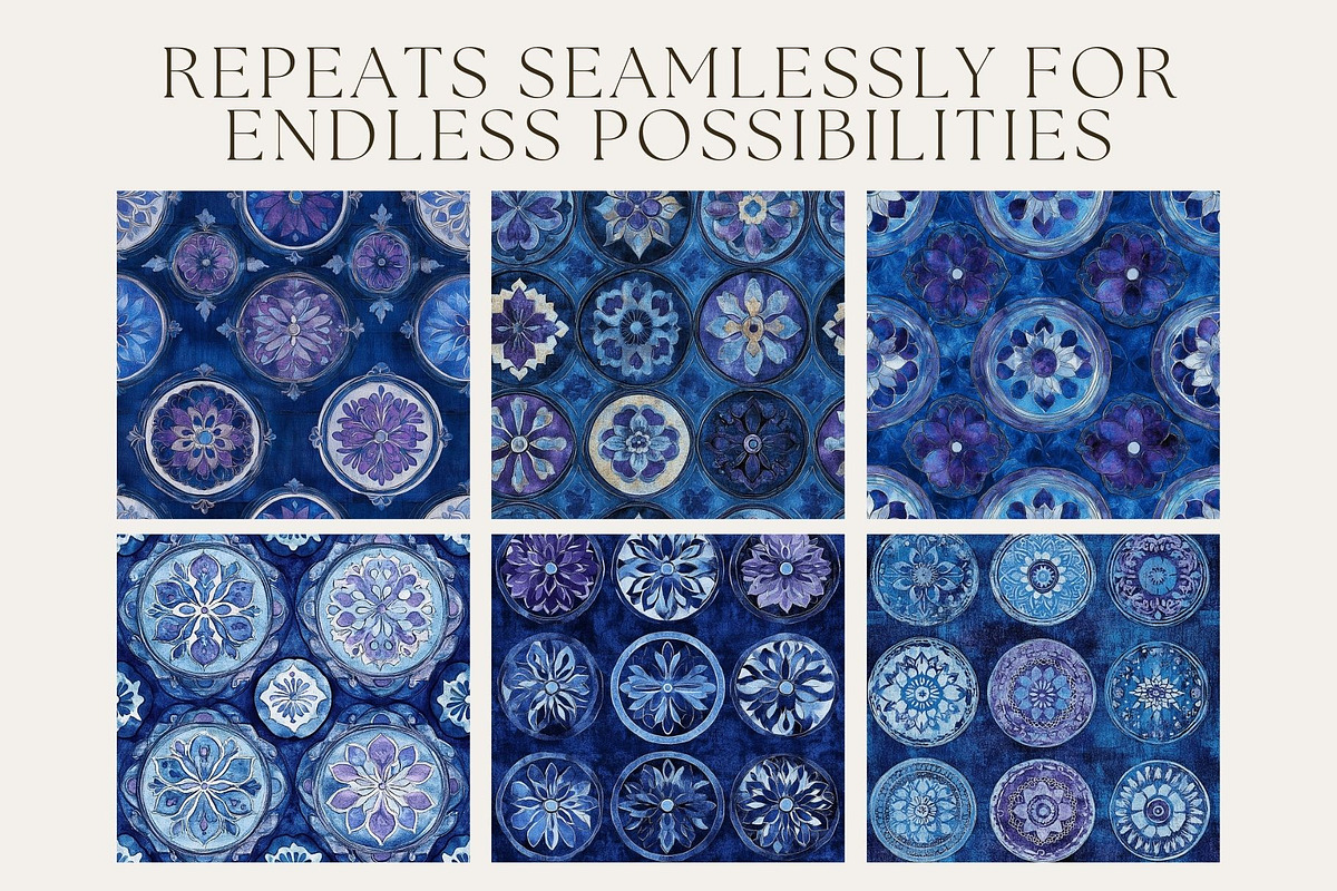 12 Arcane Medallion Seamless Pattern, a Pattern Graphic by Inknfolly (Photo 2 of 7)