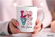 Love Like Jesus Faux Crochet PNG, an Illustration by Craft Nest (Thumbnail 4 of 4)