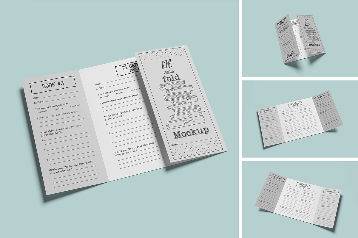 DL Gate Fold Mockup, an Advertising Mockup by Twins_studio (Photo 1 of 5)