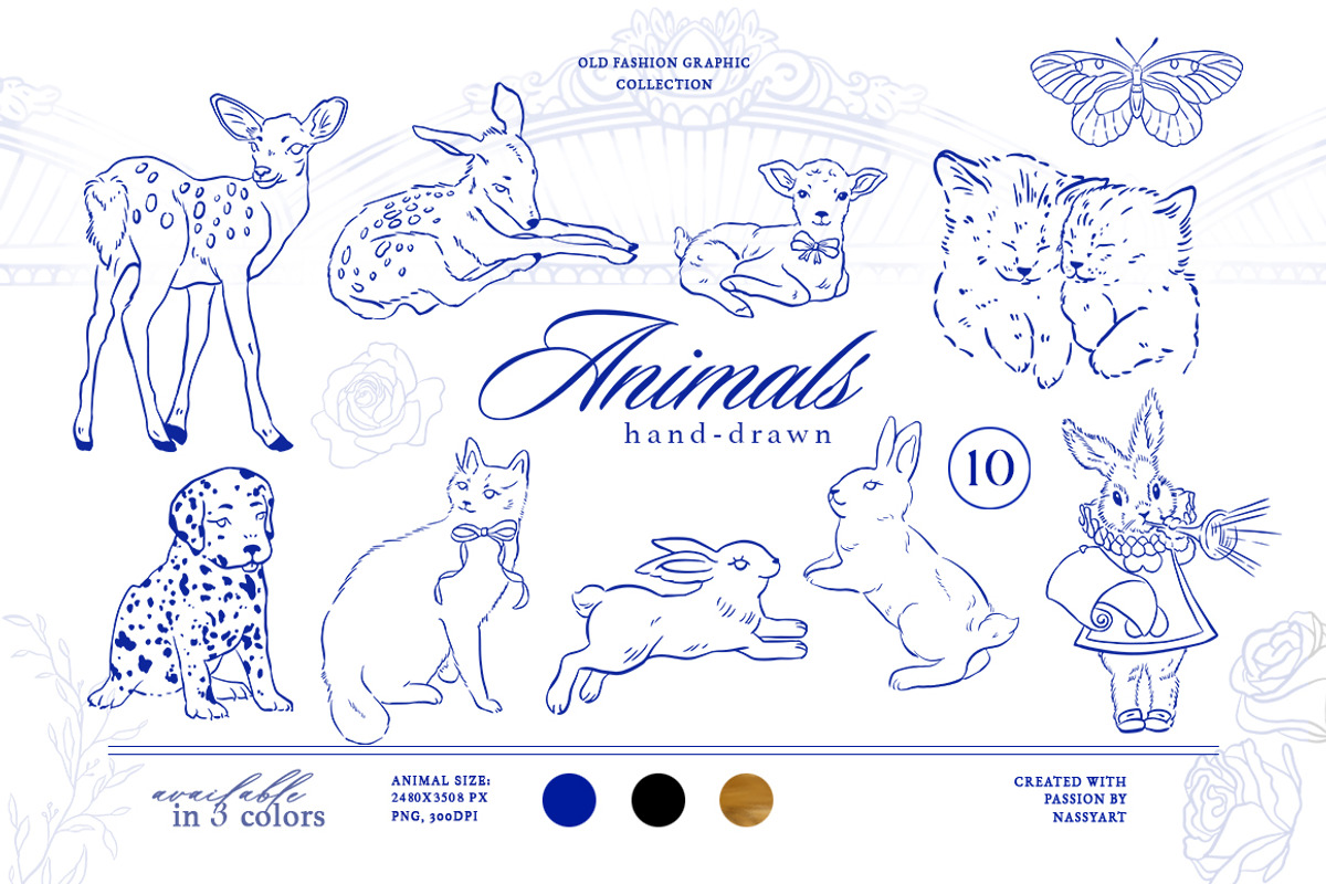 +420 Barbara Vintage Line Art Set, a Decorative Illustration by NassyArt (Photo 17 of 29)