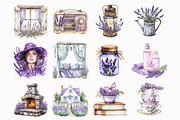 Watercolor Lilac Cottage Life Items, an Illustration by Design Market (Thumbnail 3 of 4)