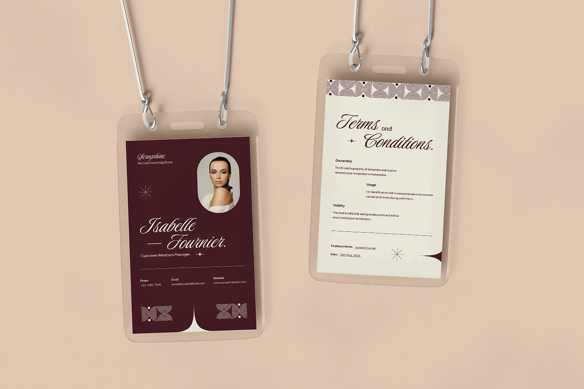 Seraphine Manager Store - ID Card, a Card Template by VUNIRA (Photo 2 of 3)