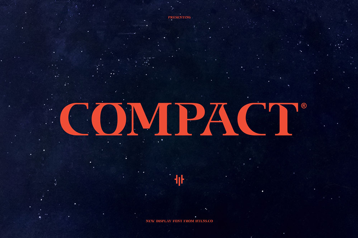 Compact typeface, a Blackletter Font by HTLNS.co (Photo 1 of 6)