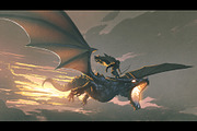 Fantasy dragon illustration set, an Illustration by Grandfailure (Thumbnail 2 of 6)