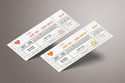Wedding Invitation Ticket, an Invitation Template by Vynetta (Thumbnail 1 of 4)