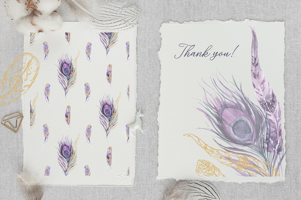Nightfall Feathers Watercolor, an Illustration by Cat In Colour (Photo 8 of 8)
