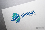 Global Planet Logo Template, a Branding & Logo Template by WebCraft (Thumbnail 2 of 5)