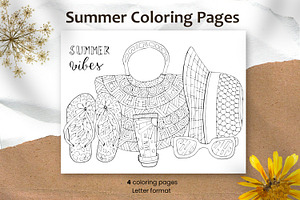 Summer Coloring Pages. Vocation