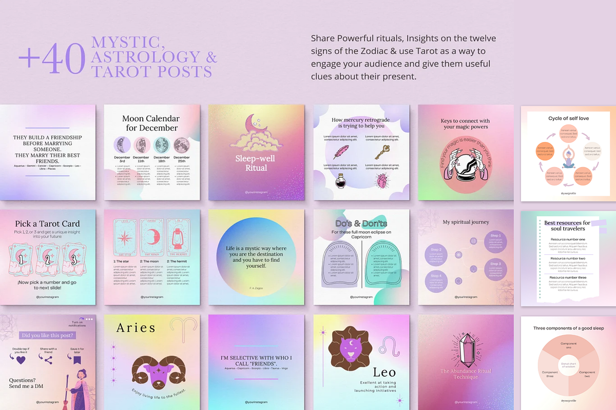 Instagram Bundle Templates: Gradient, a Templates & Theme by Sakura Digitals (Photo 5 of 9)