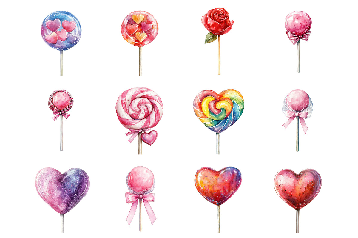 Lollipops Sublimation Valentine, an Illustration by Design Market (Photo 3 of 3)
