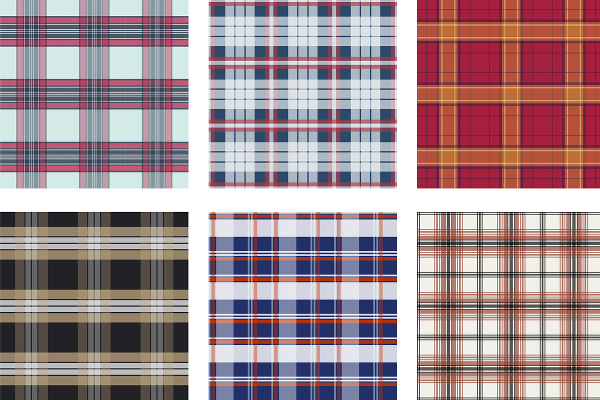 seamless plaid flannel pattern, a Pattern Graphic by Brainware Graphic (Photo 8 of 9)