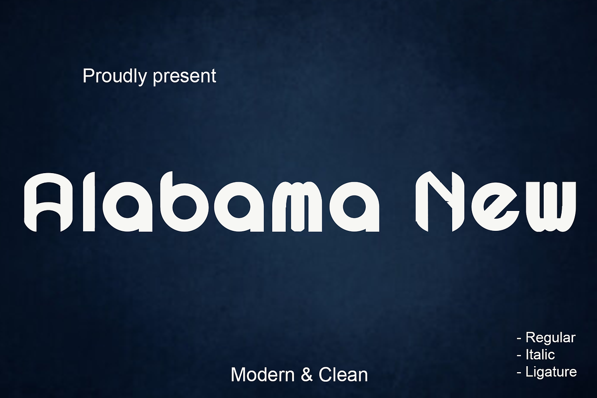 Alabama New Sans Serif Typeface Font, a Sans Serif Font by jastudio123 (Photo 1 of 8)