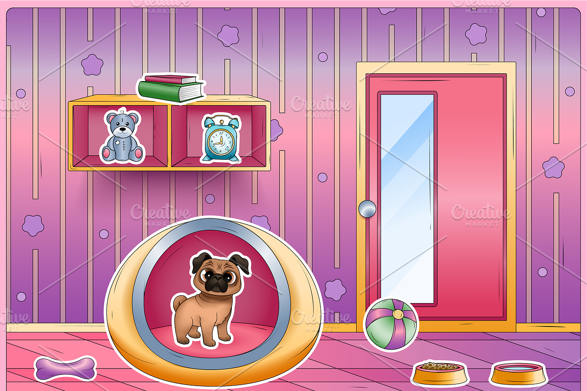 Velcro game for kids Olivia's House, a Brochure Template by MYAFKA (Photo 13 of 15)