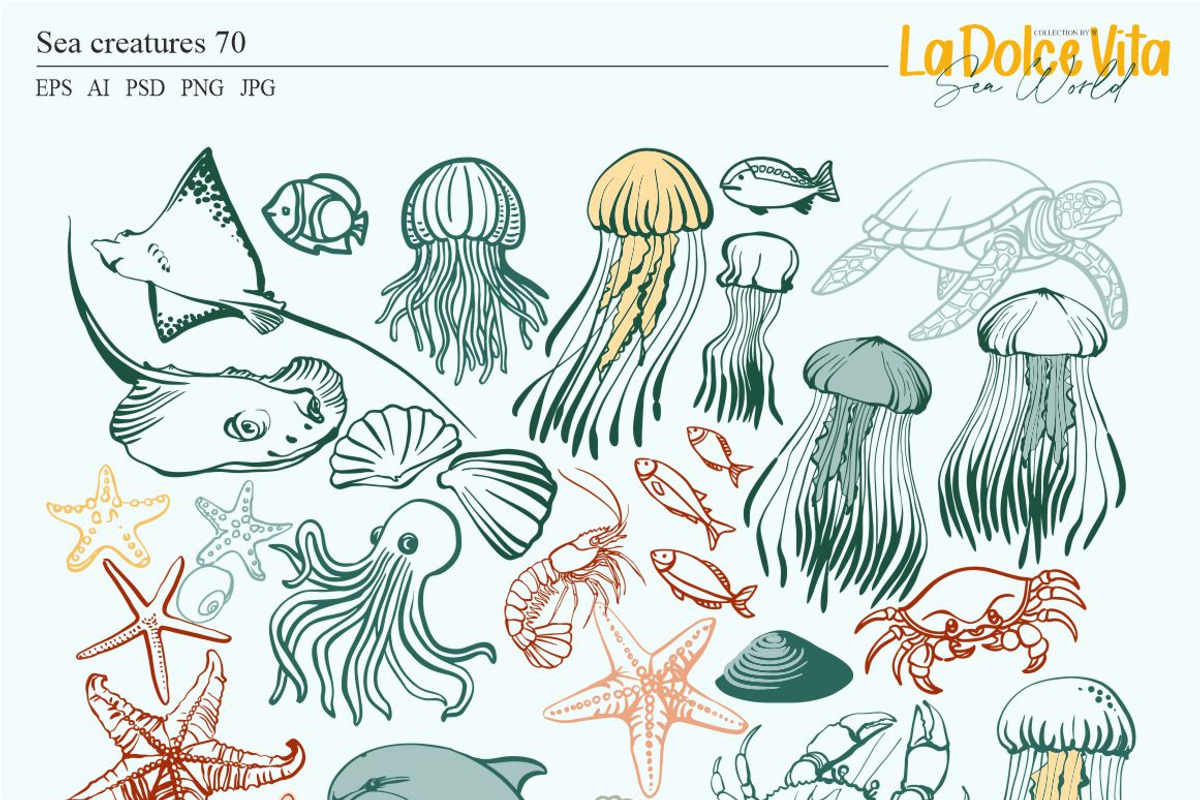 La Dolce Vita-Sea world, an Animal Illustration by Collection by VY (Photo 12 of 15)