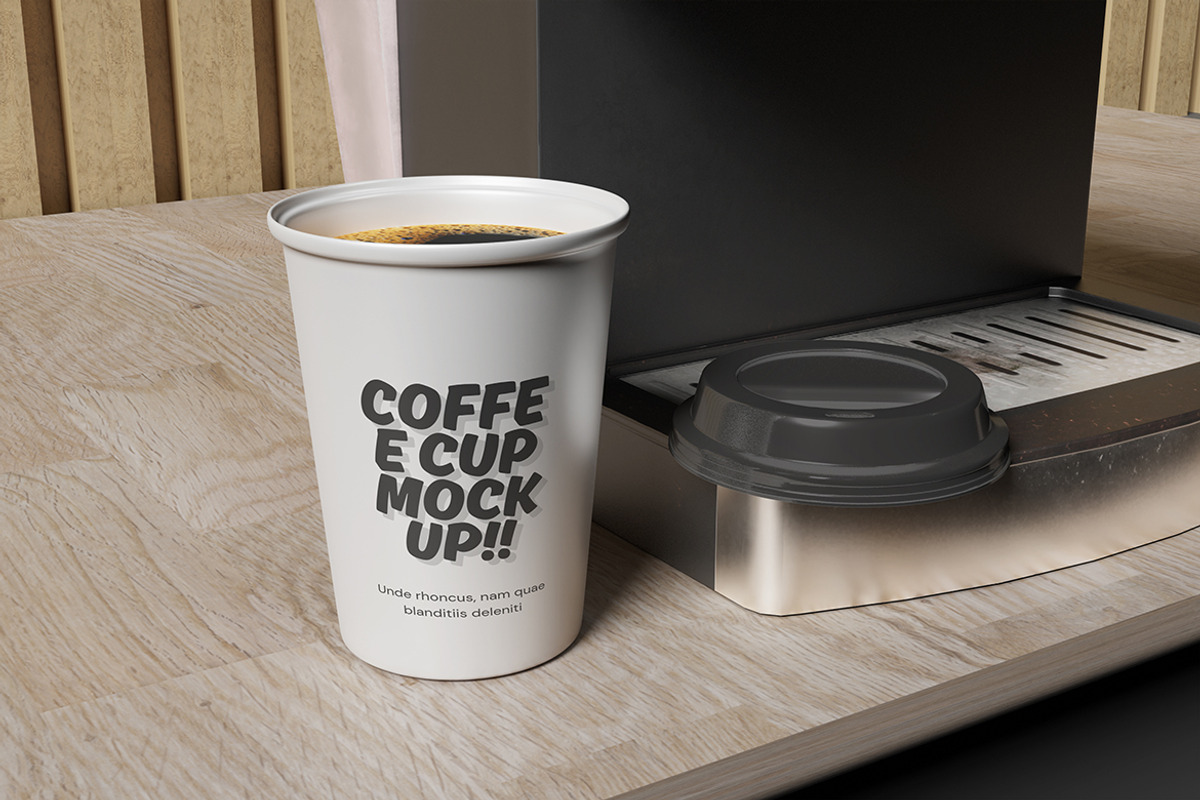 Coffee Cup Packaging Mockup, a Packaging Mockup by My Code Std (Photo 5 of 6)