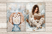 Cozy Winter Junk Journal Pages, a Person Illustration by GlamArtZhanna (Thumbnail 7 of 10)
