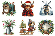 Christmas Farm Sublimation Clipart, an Illustration by DreamArtGraphic (Thumbnail 2 of 6)