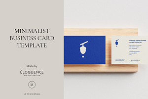 Minimalist Business Card, a Business Card Template by Eloquence World Design