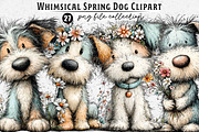 Whimsical Spring Dog Clipart, an Illustration by Dream Creation (Thumbnail 1 of 6)