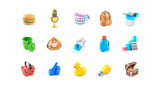 Cartoon Icons – Set of 50 Images, an Object Illustration by 3DMask (Thumbnail 5 of 6)