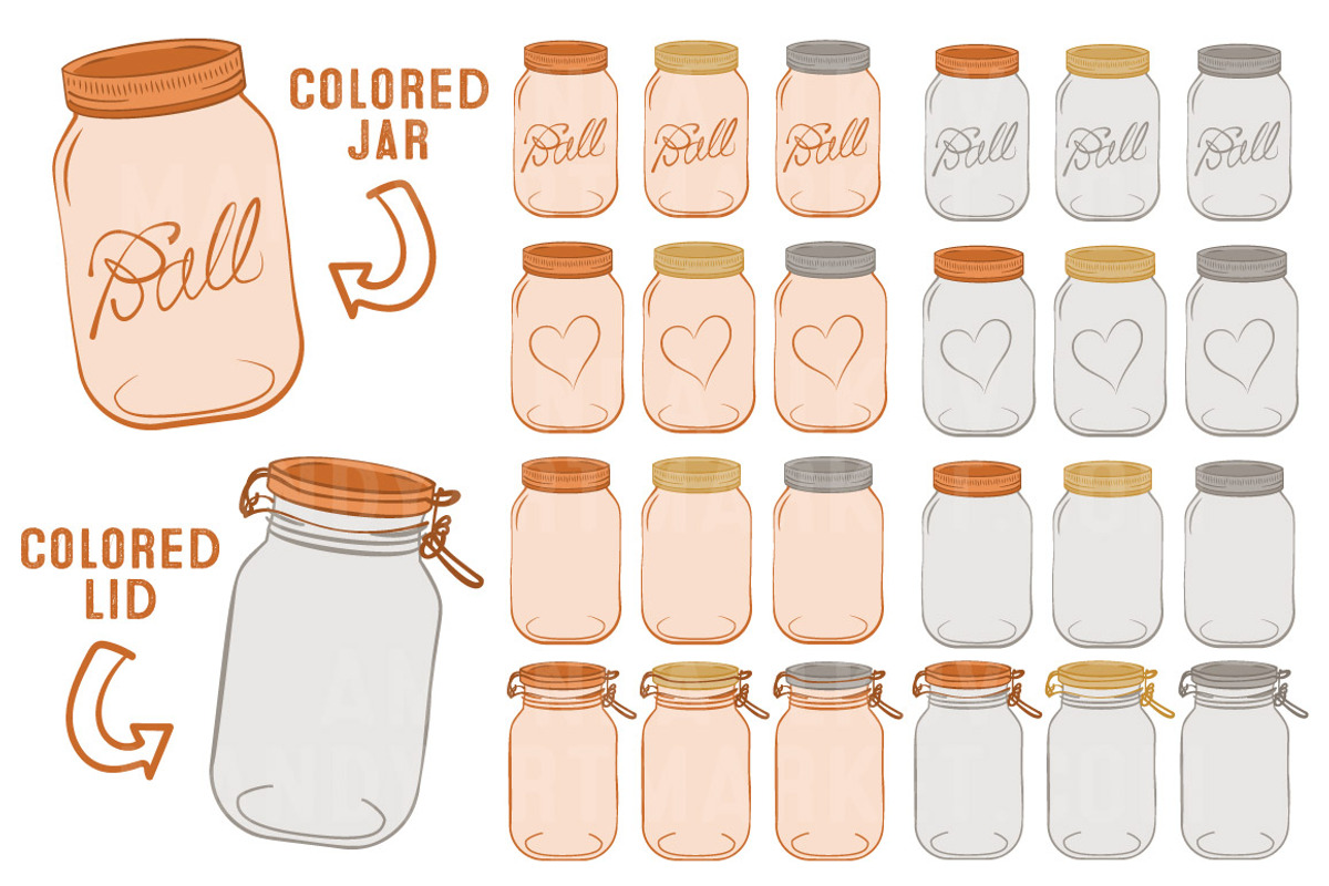 Pumpkin Jar Vectors & Clipart, an Illustration by Amanda Ilkov (Photo 2 of 4)