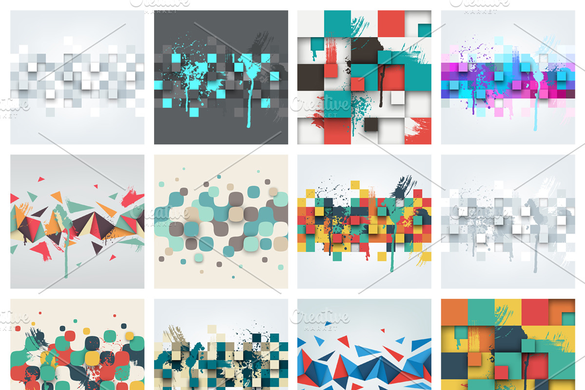 Abstract vector backgrounds, a Texture Illustration by VAlex (Photo 2 of 5)