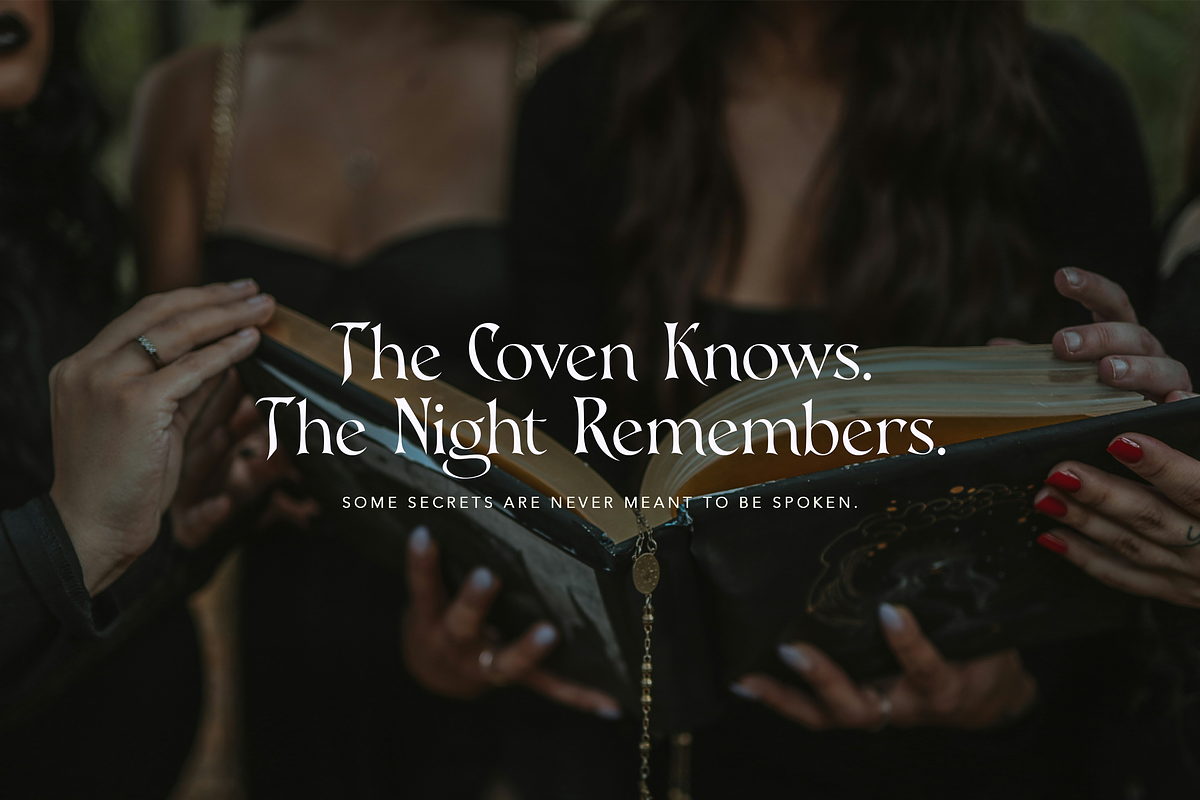 The Ninth Coven - Witchy Gothic Font, a Serif Font by gafaroff studio (Photo 2 of 8)