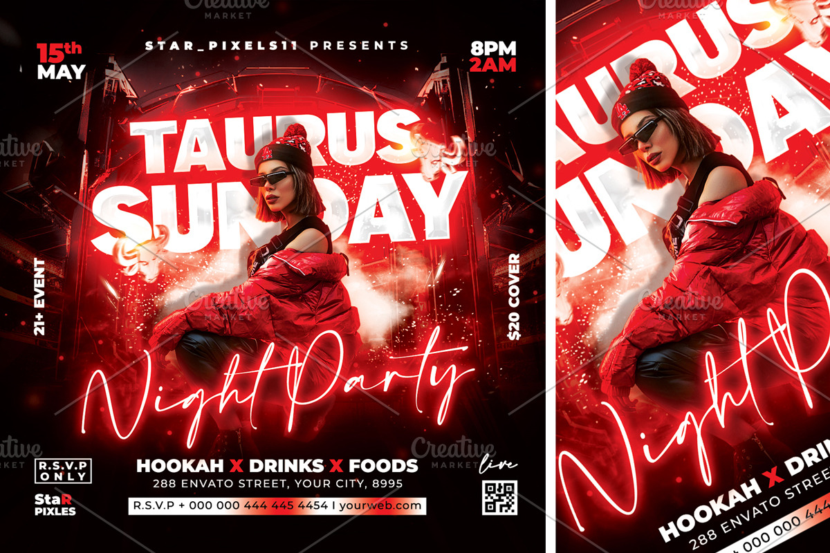 Night Club Flyer, a Flyer Template by StarPixles11 (Photo 3 of 3)