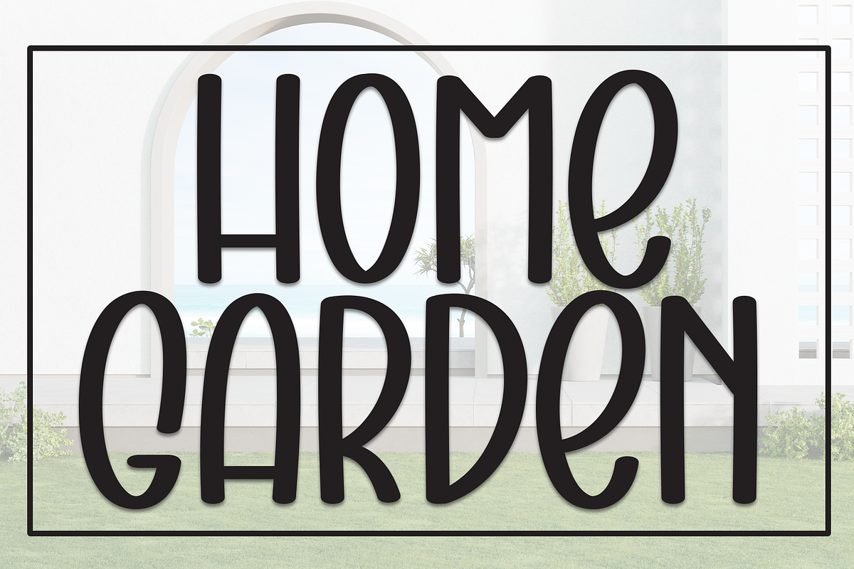 Home Garden | Script Font, a Script Font by Scratchones (Photo 1 of 8)