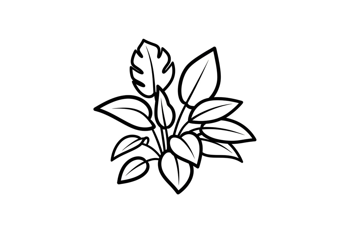Minimal Botanical Leaf Silhouette Bu, an Illustration by Creativeshirt (Photo 31 of 51)