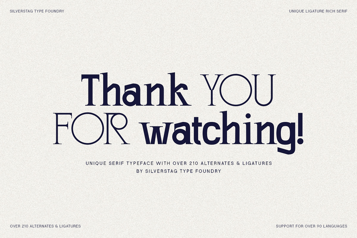 SLTF Winner Baroque - Ligature Serif, a Serif Font by SilverStag Type Foundry (Photo 28 of 30)