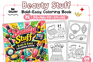 Dessert Bold and Easy Coloring Pages, a Decorative Illustration by Ink Gallery