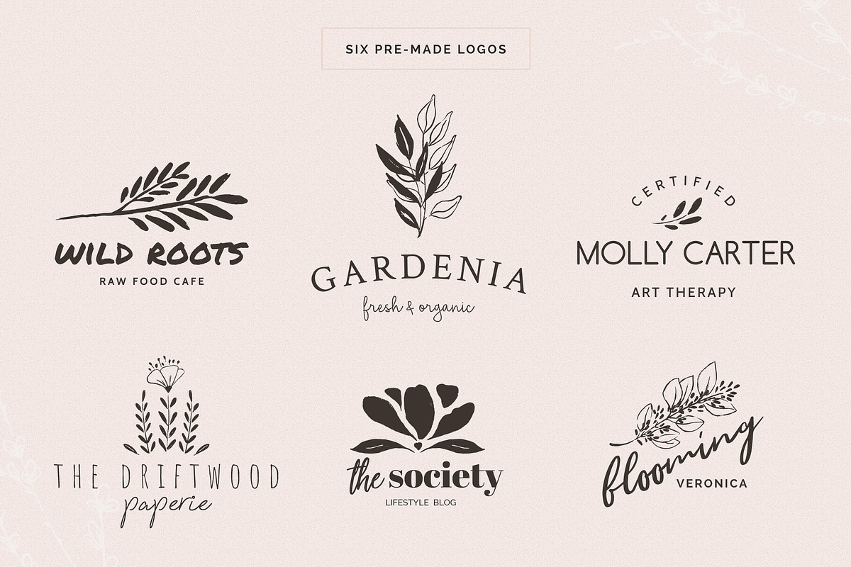 Organic Botanicals & Logo Designs, an Illustration by amber&ink (Photo 10 of 17)