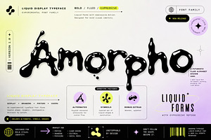 Amorpho | Liquid Ink Typeface, a Handwritten Font by Ckybe's Corner