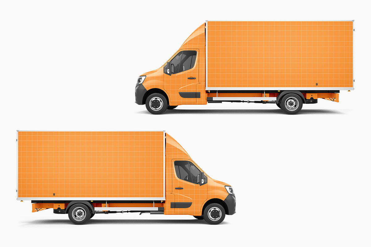 Box Truck Mockup 1, a Cups & Container Mockup by Mockupix (Photo 10 of 12)
