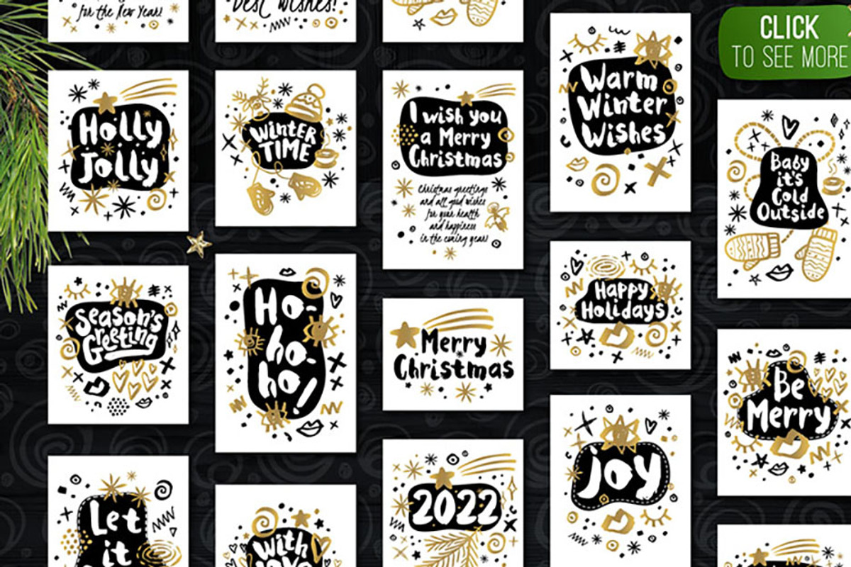 Gold, Black, White, Christmas, an Object Graphic by Iraida_Bearlala (Photo 3 of 10)
