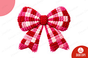 Faux Yarn Valentine Bow Png, an Illustration by Dream Creation (Thumbnail 3 of 4)