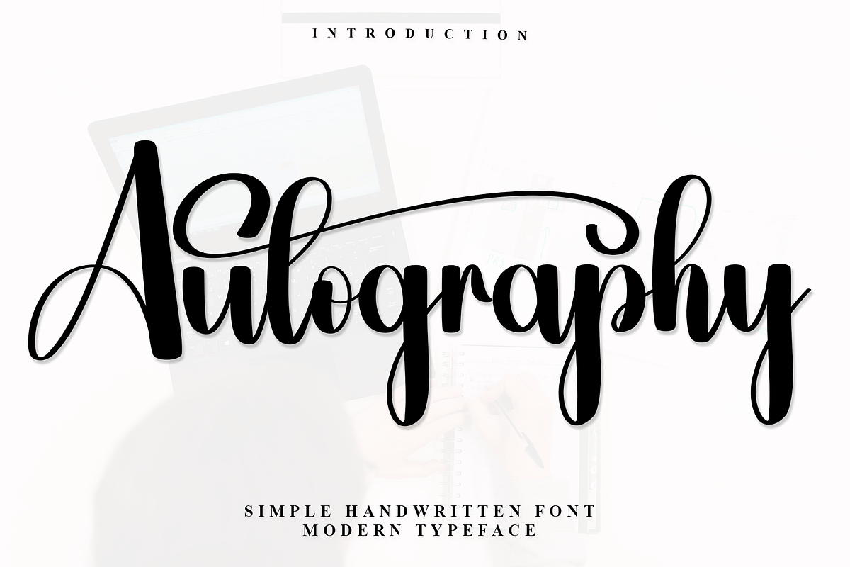 Autography, a Handwritten Font by FreshTypeINK (Photo 1 of 7)