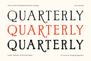 Quarterly - Quirky Handwritten Font, a Serif Font by Tom Chalky (Thumbnail 1 of 10)