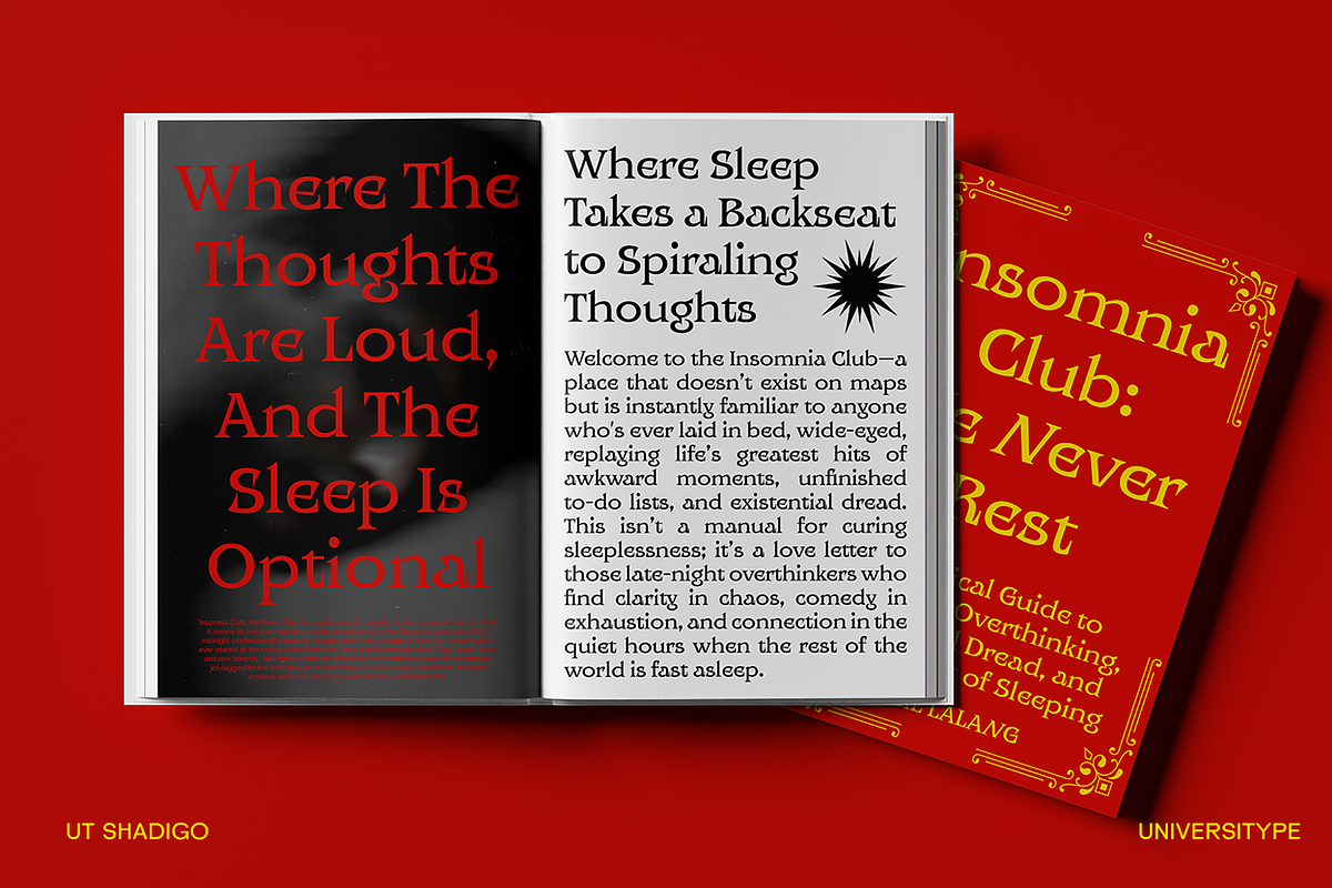 UT Shadigo - A Sharp Display Font, a Serif Font by Universitype (Photo 2 of 14)