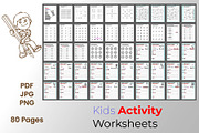 Kids activity worksheets, a Graphic by Hitubrand (Thumbnail 5 of 5)