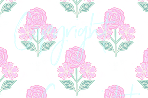 Pink and Green Block print seamless