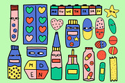bizarre crazy medical stickers, a Graphic by okchizh (Thumbnail 2 of 7)