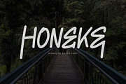 HONEKE Monoline Brush Font, a Handwritten Font by NTC Graphic (Thumbnail 1 of 9)