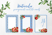 Pomegranate, ceramic tile watercolor, an Illustration by Alamella (Thumbnail 6 of 7)